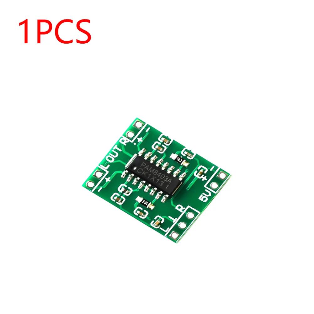 PAM8403 Audio Power Amplifier Module 2.5V-5.5V 2 Channels Super Mini Stereo Audio AMP Board Class D USB Power Supply for Arduino