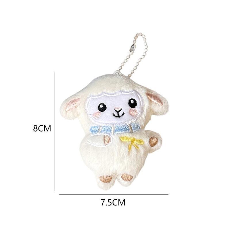 Cute Soft Cute Lamb Pendant Backpack Keychain Pendant Decorative Accessories Gift For Kids Teens