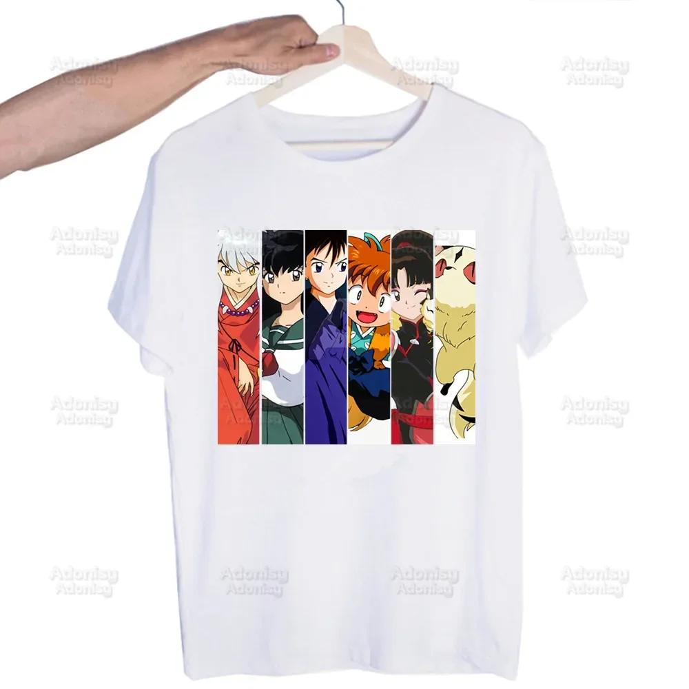 Inuyasha Sesshoumaru Higurashi Kagome  Unisex's Tshirt Cute Printing Shirt  Unisexs Fashion T-Shirt For  Unisex Casual Tops Short Sleeve Shirt