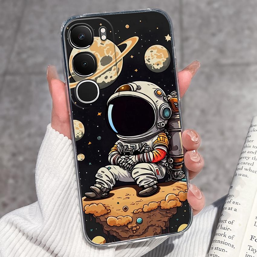 Cute Casing For Vivo Y19s Y19 Y17s Y17 Y16 Y15 Y13 Y12 Y11 Phone Covers Cute Penguin Frog Housing Clear TPU Non Slip Silicone Soft Shell For Vivo Case