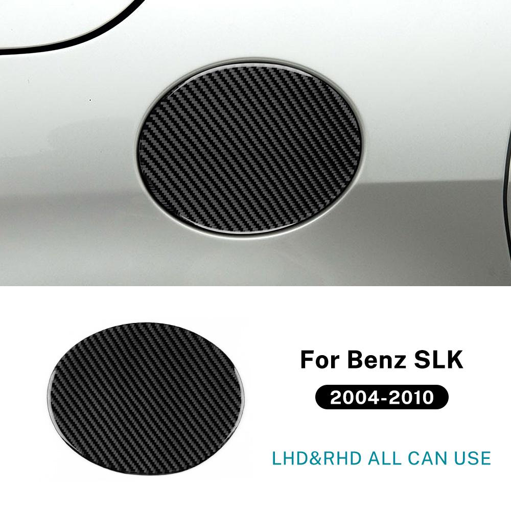 Echte Weiche Kohlefaser Für Mercedes Benz SLK R171 2004 2005 2006 2007 2008 2009 2010 Auto Kraftstofftankdeckel Zieraufkleber Zubehör
