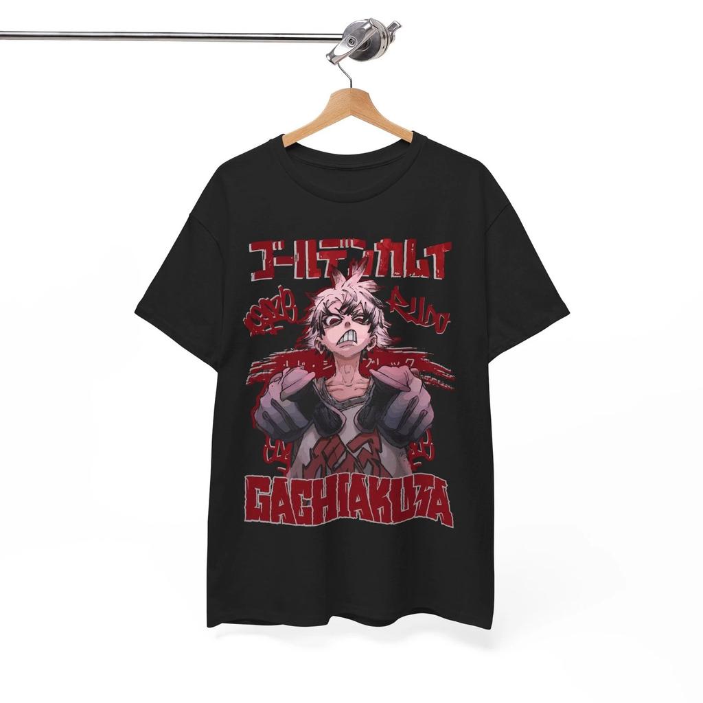 Gachiakuta T-Shirt, japanisches Manga-Anime-Shirt, alle Größen, Baumwolle, Herren, Oversized, Hip-Hop-Streetwear, hochwertige Herrenbekleidung, Kurzarm