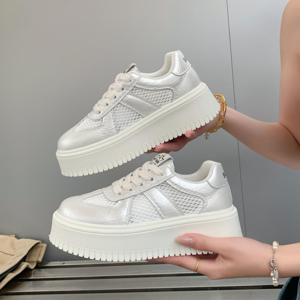 New Fashion Comfort White Vulcanized Platform Shoes Women Sneakers Fashion Shoes Spring Trend Casual Flats Sneakers Female
