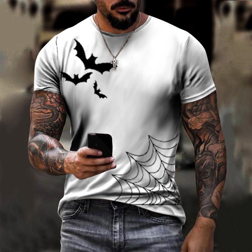 

Футболки ужасов на Хэллоуин с кровавым 3D-принтом для мужчин и женщин, новые футболки с коротким рукавом, большие размеры Harajuku Y2k, топы, футболки, детская одежда 5XL