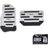 2 PCS Automatic Transmission Pedal Covers, Non-slip Car Pedal Covers, Alloy Gas and Brake Pedals Replacement Kit, Universal for Most Cars SUVs ATVs