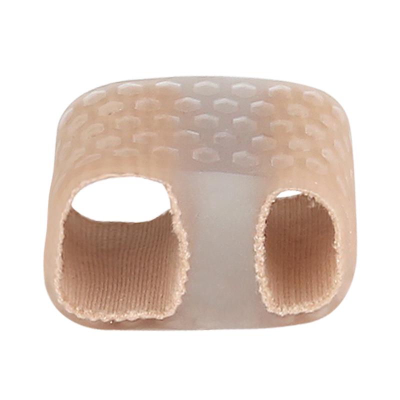 

Unisex Double Hole Toe Sleeve Separator for Bunions and Overlapping Toes Large чистий