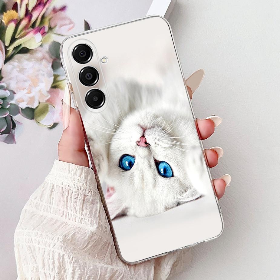 For Samsung Galaxy A17 5G Case SM-A176B Cute Cat Painted Cover 6.7'' Soft Silicone Case For Samsung A17 A 17 GalaxyA17 5G Fundas