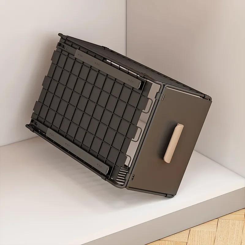 Raft telescopic de depozitare extern pentru bucătărie, pliabil, pentru dulap, coșuri de depozitare pentru condimente, organizator cu sertar glisant, cutie raft pentru unelte