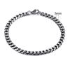 Vnox Mens Simple 3 -11mm Stainless Steel Curb Cuban Link Chain Bracelets For Women Unisex Wrist Jewelry Gifts