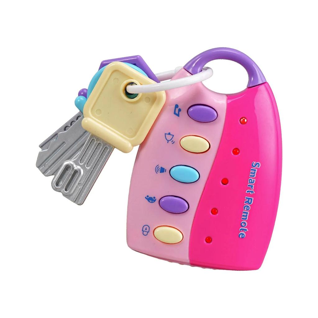 Simulated Car Sound Remote Control Toy Key Set Educational Activity Interactive Toy for Toddlers and Young Children with Multiple Sound Buttons