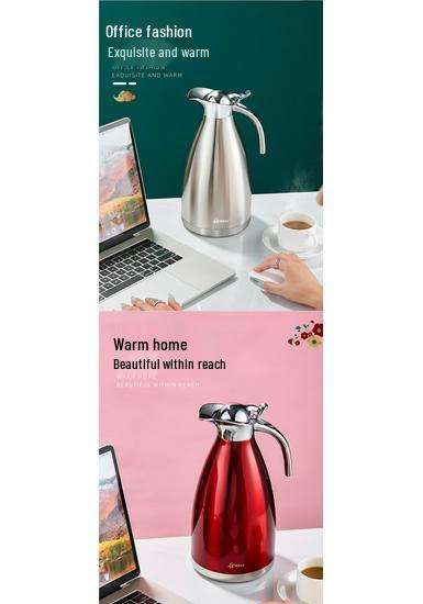 Stainless Steel Thermos Flask - Large Capacity Hot Water Bottle for Home and Dorm Use