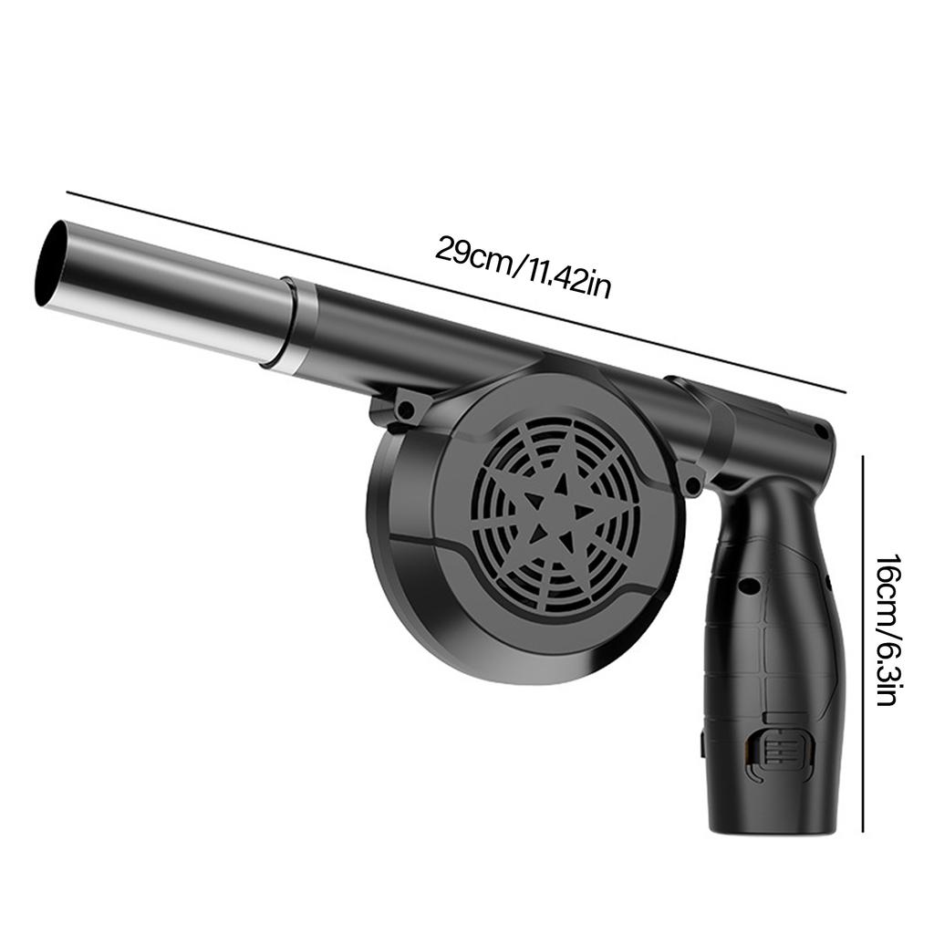 Handheld Wireless Electric Air Duster For PC Keyboard BBQ Metal Smelting Car Camping Outdoor Cooking Rechargeable Blower