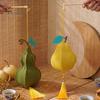 Glowing Lantern Decor DIY Cloth Fruit Kit, Pear Persimmon Gourd Material Set Crafts, Handmade Assembly Toy for Mid-Autumn Festival Decorative Hanging