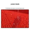 Heavy-Duty Red Embossed Anti-Slip PVC Runner Carpet