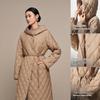BOSIDENG Women's Goose Down Diamond Quilted Hooded Jacket