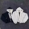 Men's Zuo Shan Diao Winter Hooded Cotton Jacket with Faux Fur Collar - American High Street Style