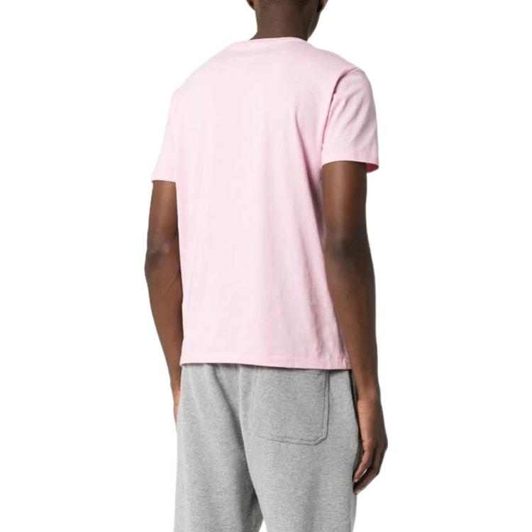 Polo Ralph Lauren SS22 Logo Embroidered Crew Neck Short Sleeve T-Shirt Men Tops Pink 710671438-145