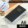 PU Leather Daily Planner Notebook A6 Travel Planning Journal Thick Pocket Notebook  Office Work