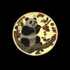 Tourist attractions, national treasures, panda souvenirs, playing with coins, commemorative medals, gold and silver coins, giant panda coins