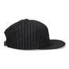 Schott Stripe Cap (Black) - Striped Flannel with S Logo and Wool