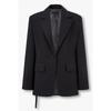 Notched Lapel Belted Open Jacket  7115210302 
