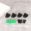 4Pcs Black Stainless Steel Top Hook Wall Bag Ceiling Fan Lamp Roof Fan U-Shaped Hooks