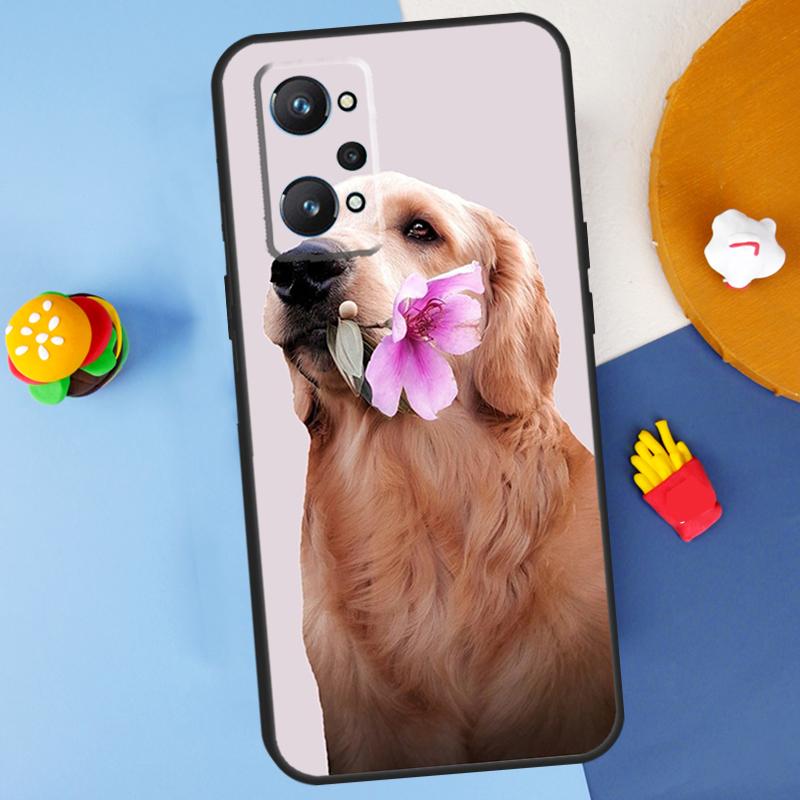 Golden Retriever Dog For Realme GT 6 6T 5 GT7 Pro C61 C75 C55 C51 C21Y C25S C67 C53 13 12 10 11 14 Pro Plus Case