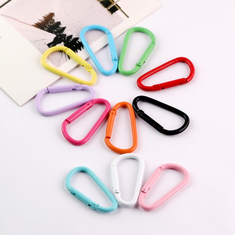 Candy Color D-Shaped Carabiner Keychain and Adjustable Water Bottle Holder