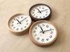 KATOMOKU Muku Clock 16 Oak Wall Clock Continuous Second Hand Radio km-108OA 220mm (SKP Clock)