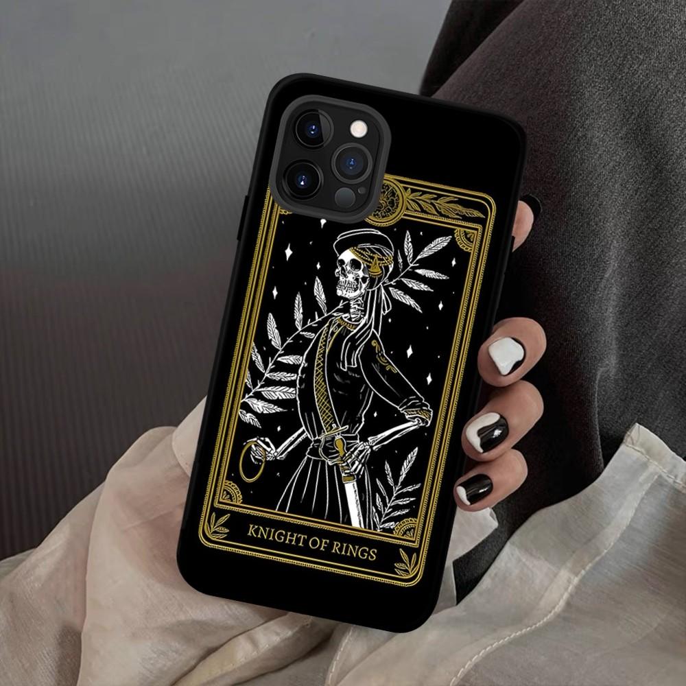 Death Tarot Phone Case For iPhone 15 14 11 12 13 Mini Pro XS Max Cover 6 7 8 Plus X XR SE 2020 Funda Shell