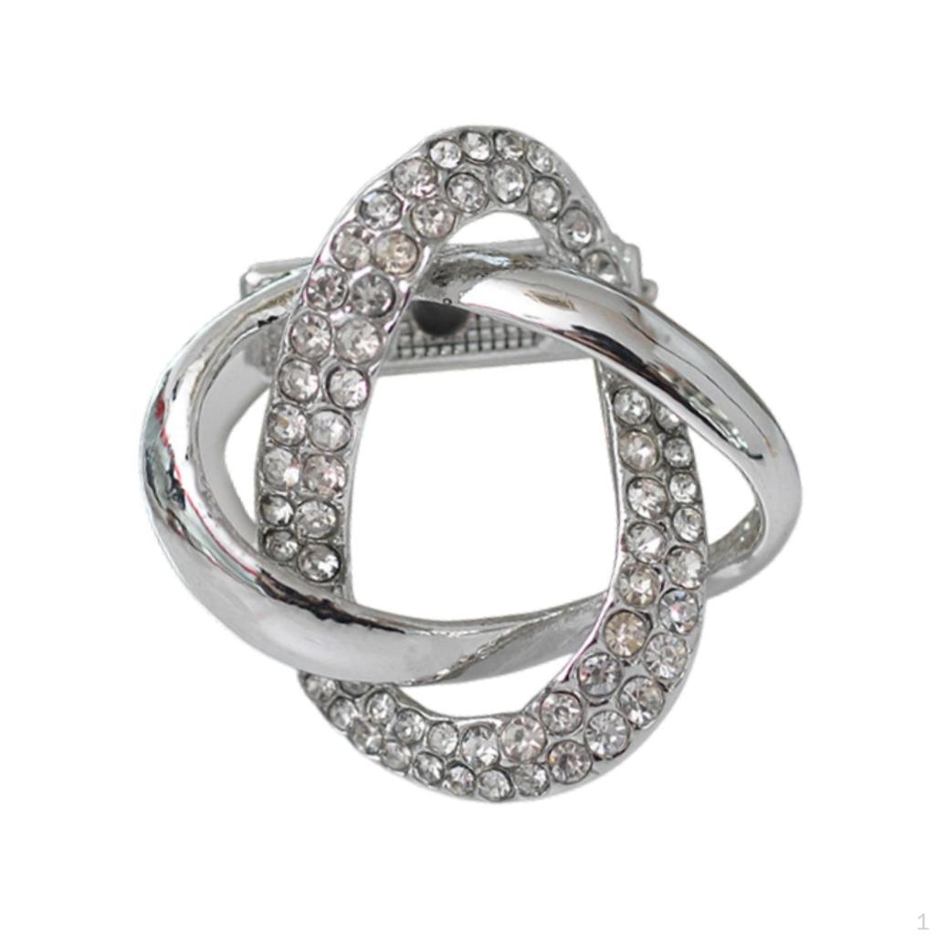 Scarf Ring Clip Fashion Clothing Decoration Accessories Rhinestone Buckle Clamp