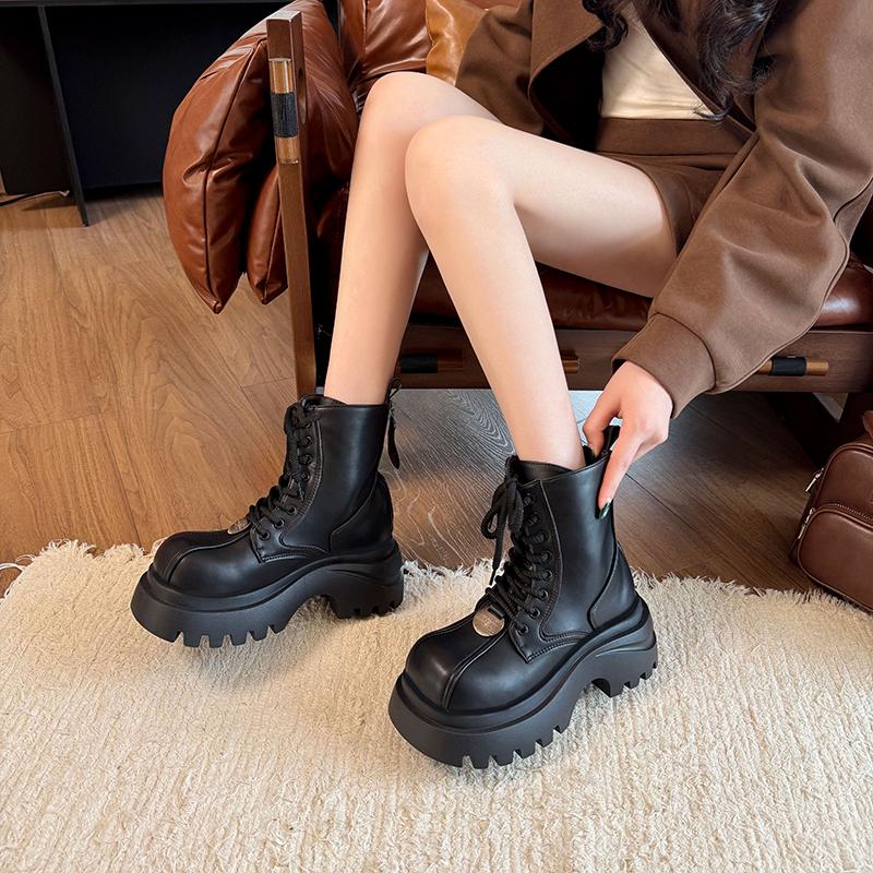 2026 New Lace-up Woman Short Shoes with Laces Leather Boots Hot New In Fashi Promoti Winter Ankle Boots for Women