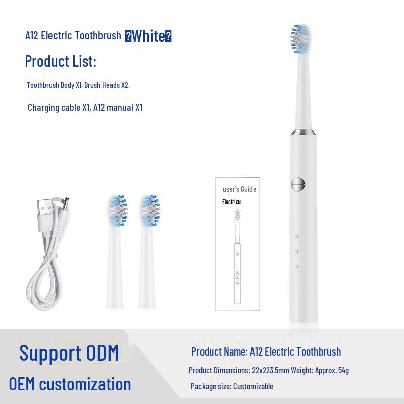Rechargeable Smart Electric Toothbrush with Automatic Hollow Cup Motor