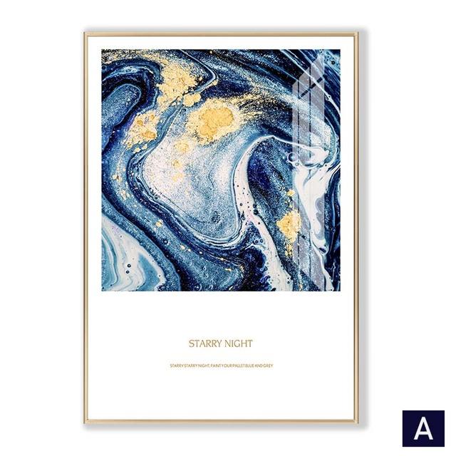 

Абстрактная картина маслом ночного неба, настенная художественная картина, постеры «Звездная ночь», холст, картина, скандинавский домашний декор для гостиной 21cm×30cm NoFrame