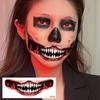 18 Style Randomly Sent Halloween Scary Big Mouth Temporary Tattoo Waterproof Long Lasting Do Not Stimulate Safety Tattoo Sticker