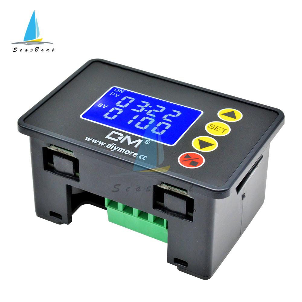 1.37 inch LCD Display Microcomputer Time Controller Programmable Digital Time Delay Relay 12V 24V 110V 220V LED Digital Relay Relays 5