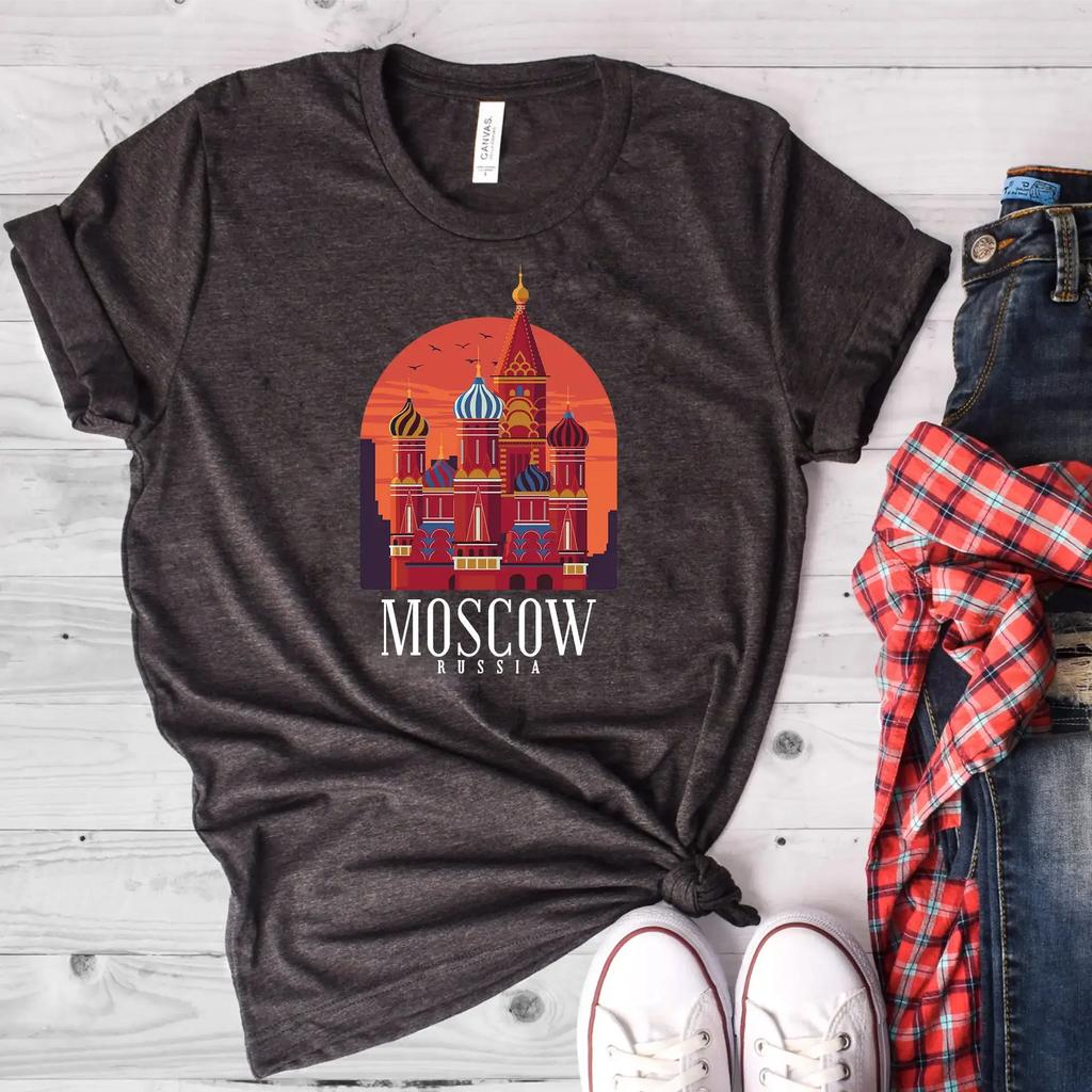 Moscow Russia Shirt Tshirt 2019 Fashion Unisex Tee