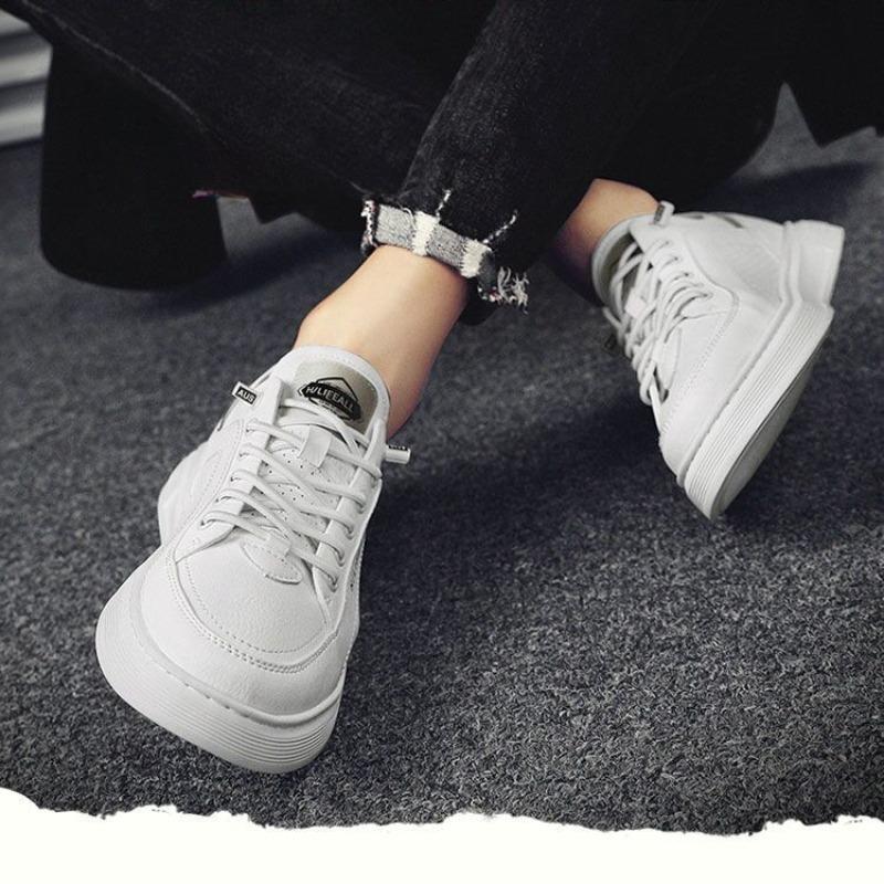 Sneaker Frühling Herbst Atmungsaktiv Massage Leder Freizeitschuhe Slipper Herren Flats Schuhe Leicht Wanderschuh Tenis Masculino