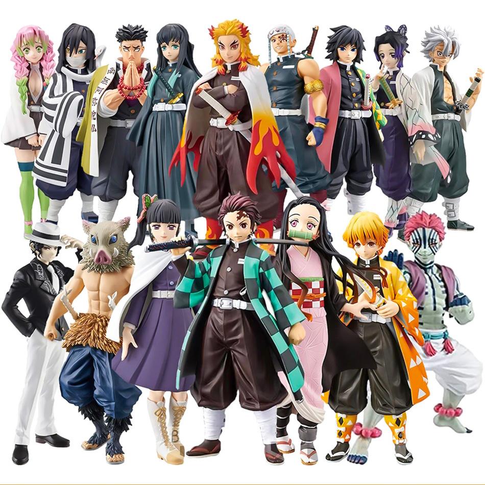 Anime Demon Slayer Kimetsu No Yaiba Kamado Tanjirou  Agatsuma Zenitsu Nezuko Warrior PVC Figure Action Model Toys Holiday Gifts