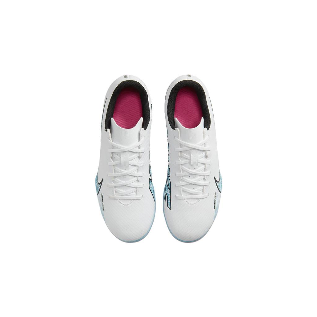 Nike Mercurial Vapor 15 Club FG MG GS Blast Pack Kids Sneakers White Pink-Blast Baltic-Blue DJ5958-146