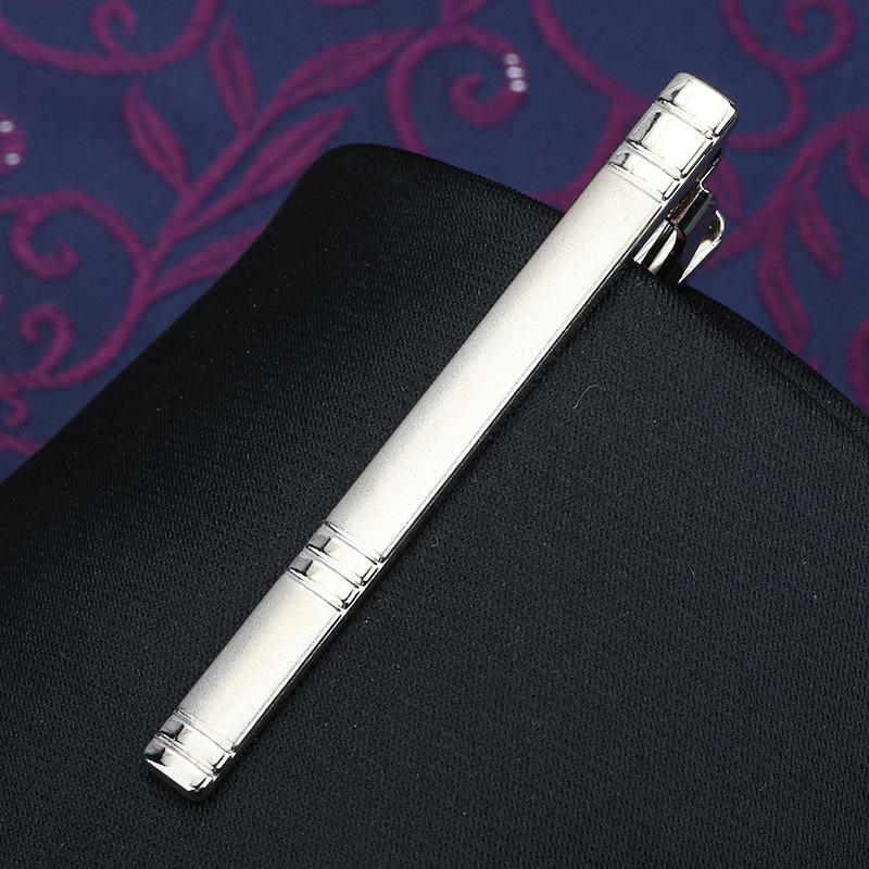 Herren Mode Vielseitige Krawattenklammer Business Anzug Gold Silber Hochzeit Herren und Damen Anstecknadel Koreanische Version Sicherheitskragenclip