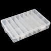 Clear Adjustable 24-Compartment Earring Ring Jewelry Storage Box Container Case