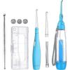 Tonsil Stone Remover, 1 Manual Pump Type Low Pressure Irrigator Oral Water Pick, 1 Tonsil Stone Remover With Led Light, 1 Stainless Steel Tonsil Stone