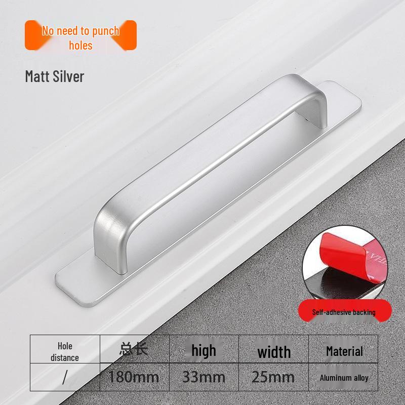 Self-Adhesive Door Pull Handle for Bathroom, Bedroom, or Sliding Doors
