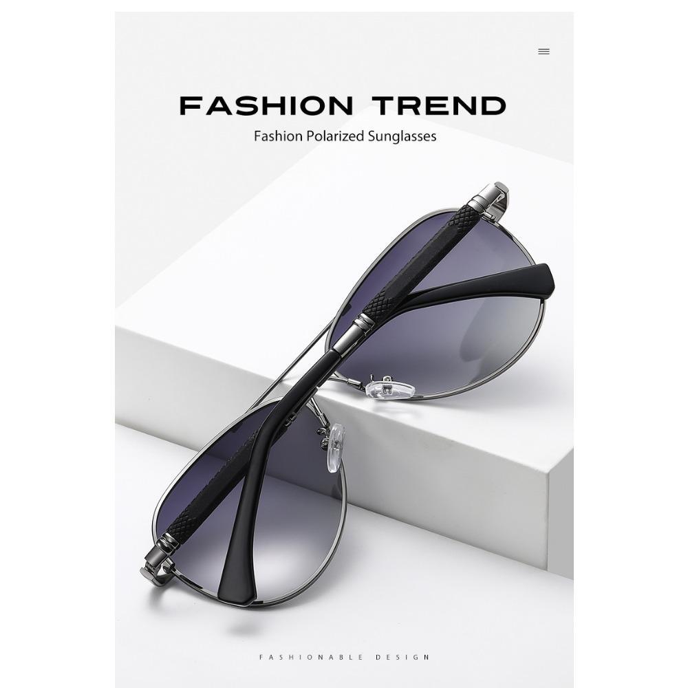 aoron Polarized Sunglasses, Driving, Color-changing Sunglasses, Men's Memory Metal Night Vision Goggles