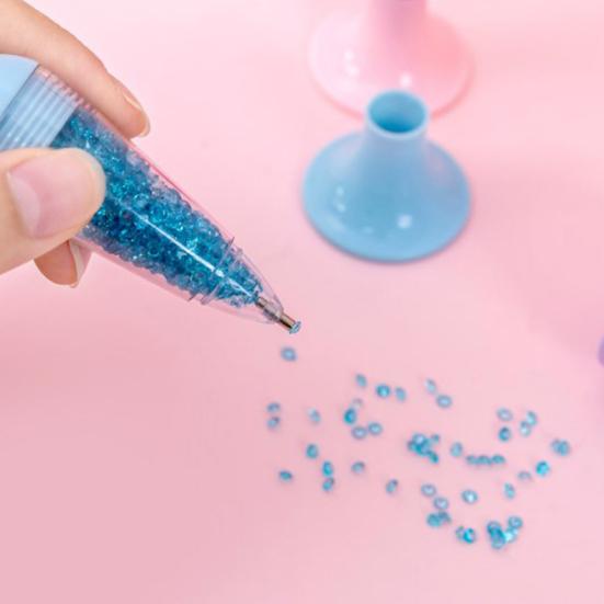 Caneta de pintura de diamante, precisa, perfuração mais rápida, caneta de perfuração em formato de vaso de flores de plástico para artesanato