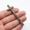 Large Crosses Detailed Religious Charm Antique Bronze Zinc Alloy Jewelry Making Supplies Necklace Making DIY Charms