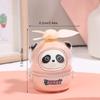 Sevimli Panda Mini El Vantilatörü Soğutucu Taşınabilir Çizgi Film El Tipi USB Şarj Edilebilir Vantilatör Öğrenci Ofis Dış Mekan Yaz