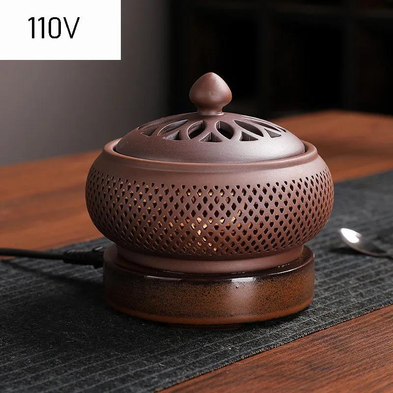 

Y Эмаль Электронная курильница 110 В/220 В с регулировкой температуры по времени Эфирное масло лампа нагревательная электрическая печь для окуривания