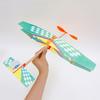 Rubber Band Powered Biplane Model Toy For Kids Aviation Enthusiasts Gift